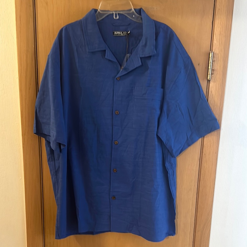 PJ Paul Jones Men’s Casual Button Down Shirt New Blue Size XL